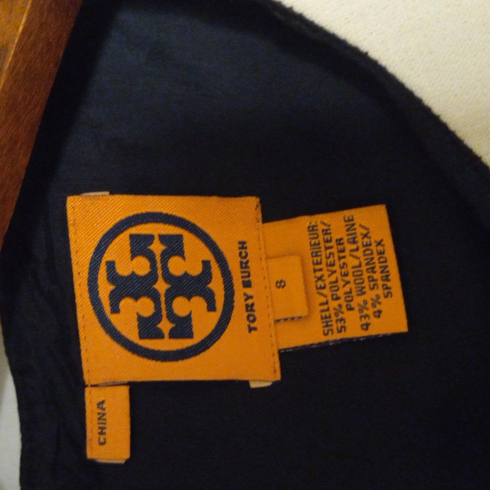 Tory Burch dark blue dress. Size 8. Used. - Picture 5 of 9